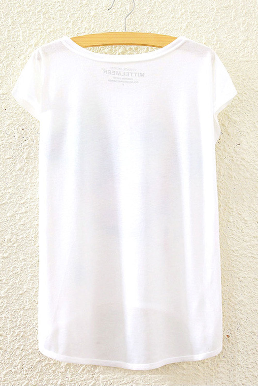 Women Castle Printed Casual Loose T-Shirt