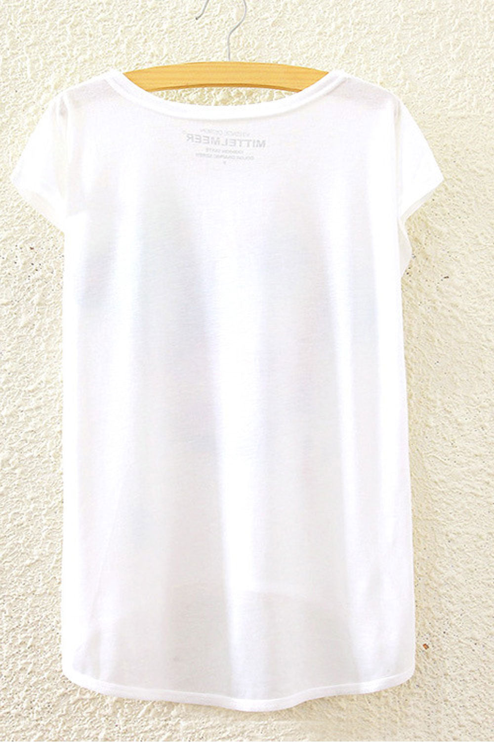Women Short Sleeve Dog Printed Loose T-Shirt