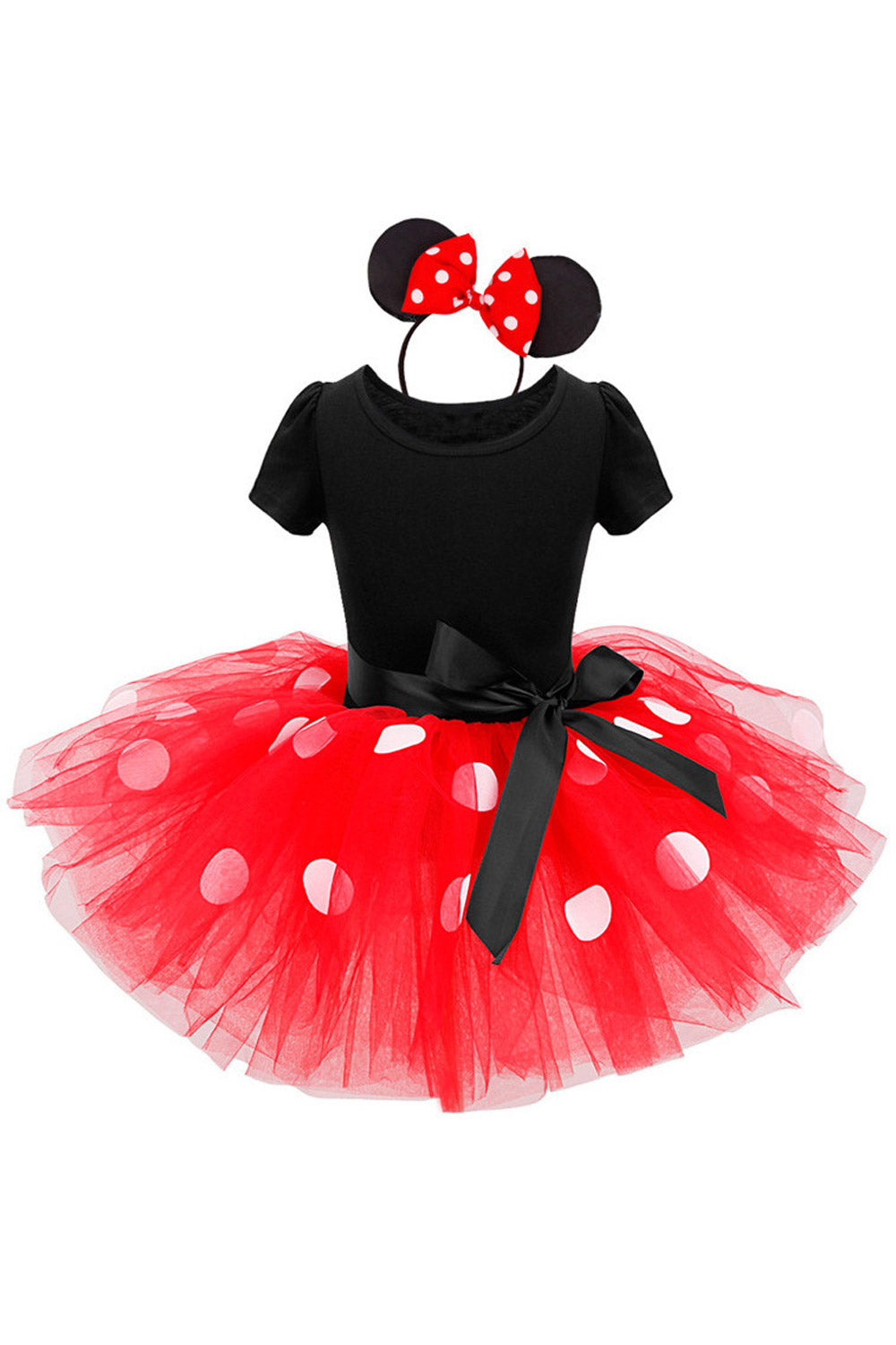 Kids Girls Bog Dots Short Sleeve Mesh Dress