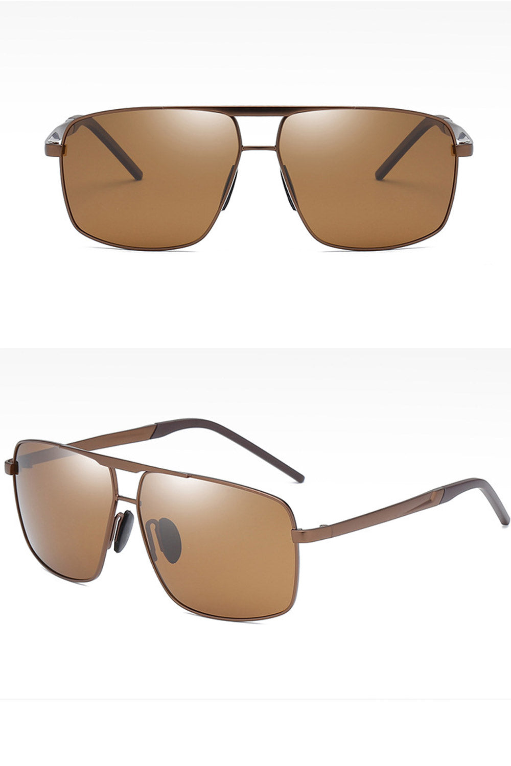 Men Square Metal Frame Classic Sunglass