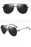 Men Metallic Frame Polarized Casual Sunglass