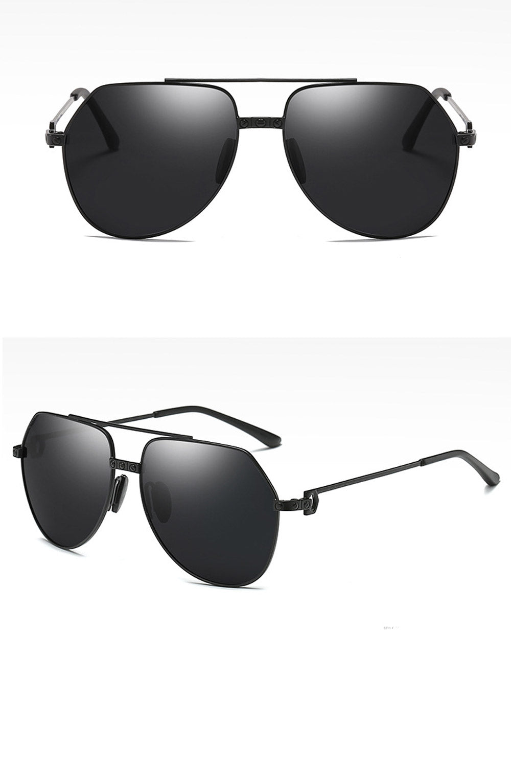 Men Metallic Frame Polarized Casual Sunglass
