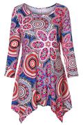 Women Long Sleeve Soft Irregular Blouse