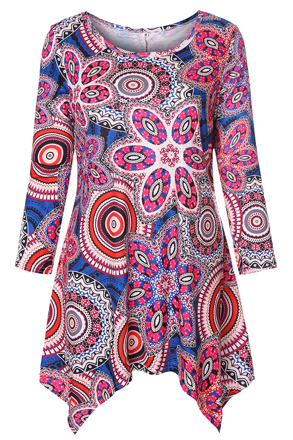 Women Long Sleeve Soft Irregular Blouse
