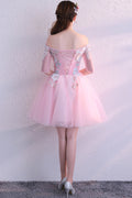 Women Off Shoulder Elbow Sleeve Party Dress