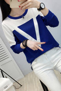 Women Round Neck Slim Fashion Top