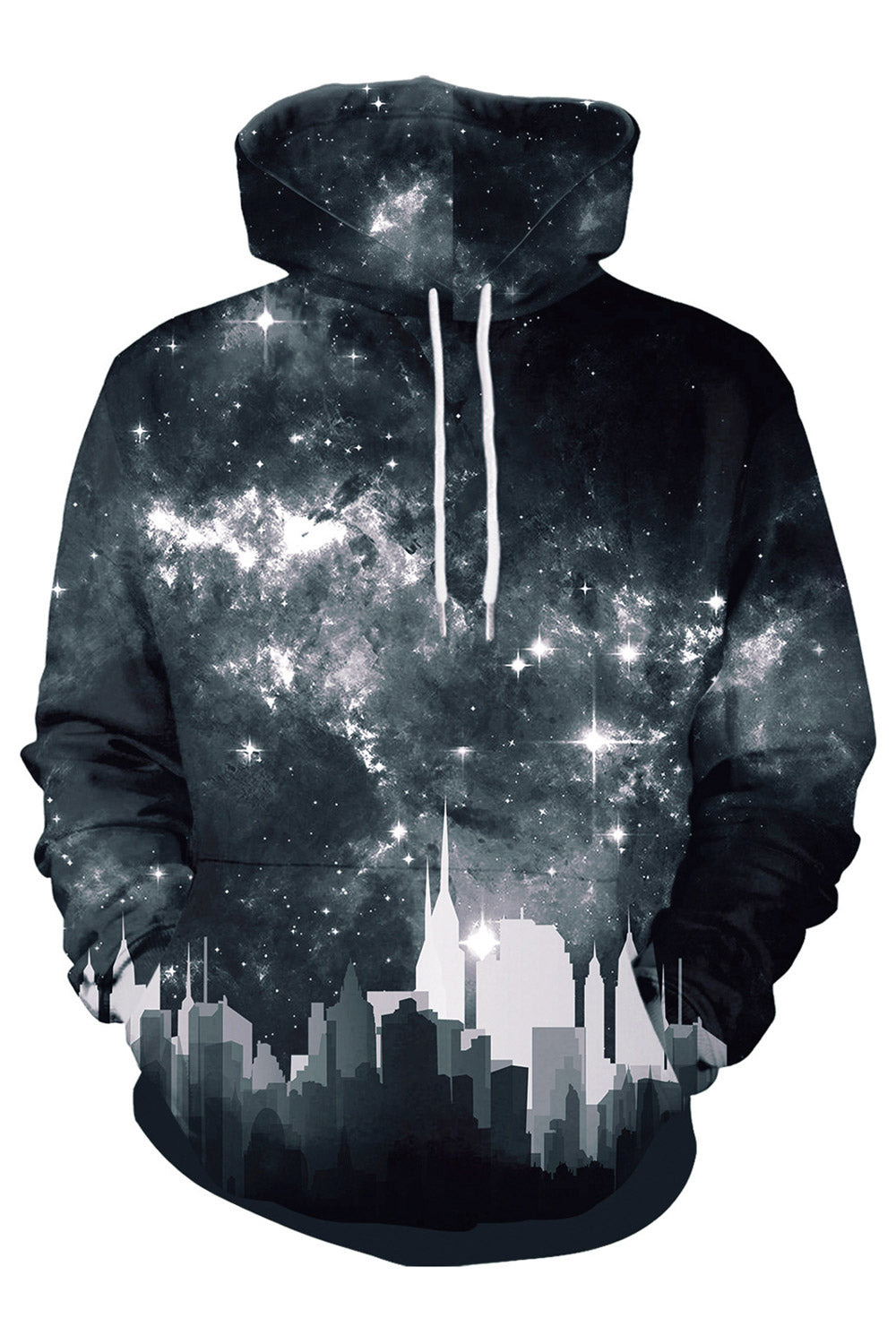 Women 3D Print Long Sleeve Hoodie With Pockets