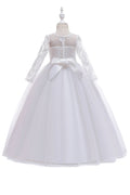 Kids Girls Long Length Birthday Party Wedding Dress