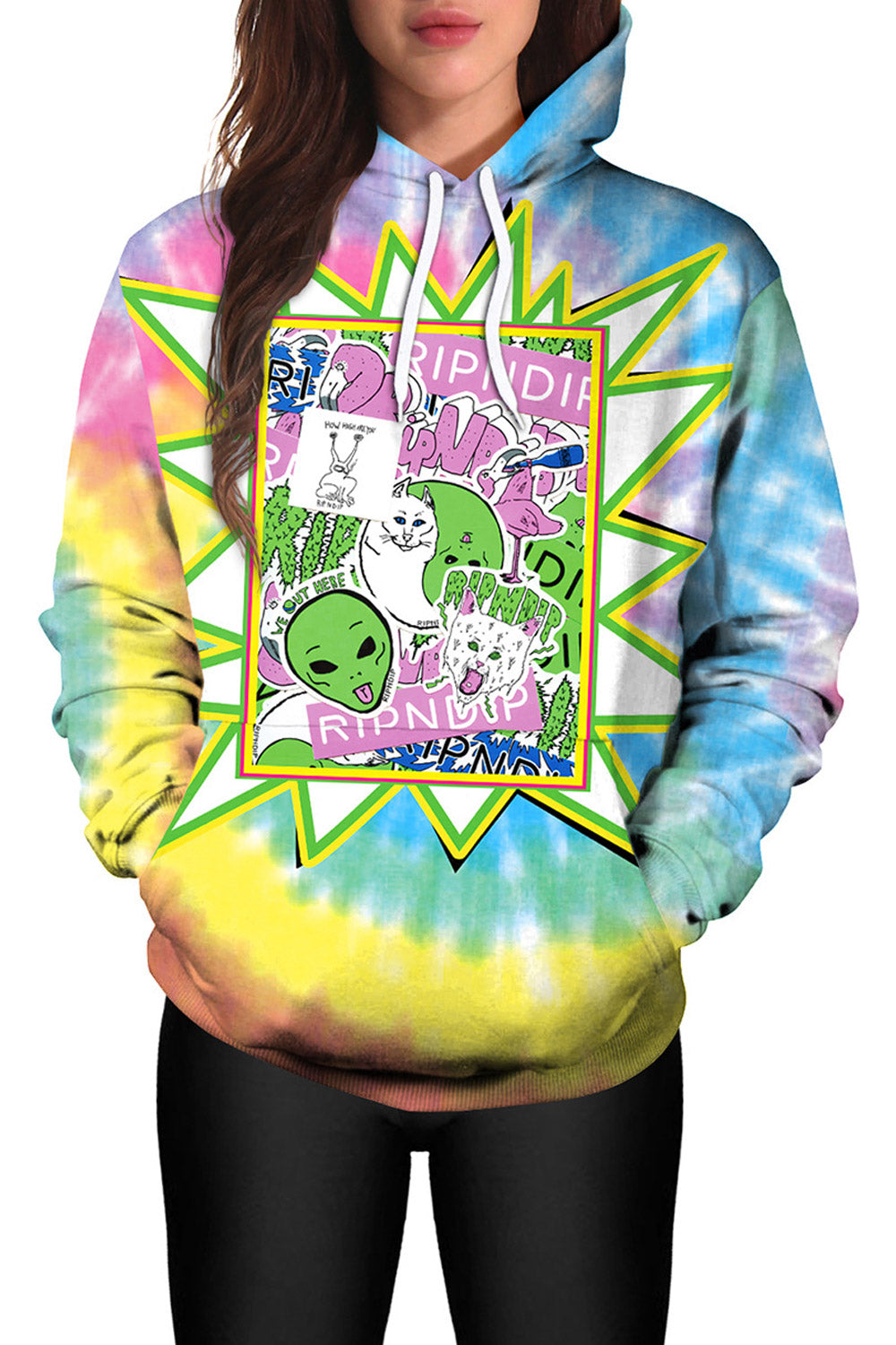 Women Warm Winter 3D Print Casual Hoodie