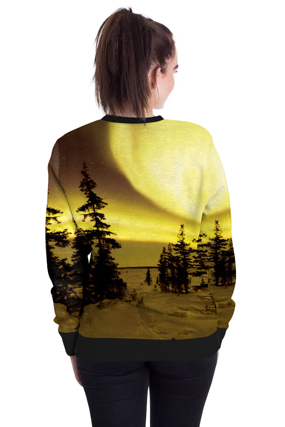Women 3D Printing Long Sleeves Sunny Sweatshirt