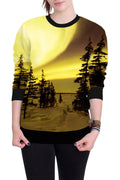 Women 3D Printing Long Sleeves Sunny Sweatshirt