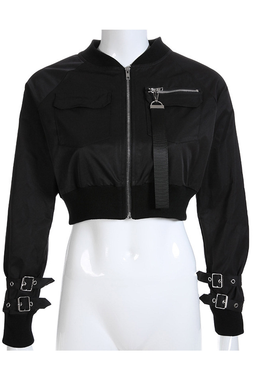 Women Stylish long Sleeve Cropped Casual Jacket