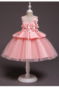 Kid Girl Flower Sleeveless Party Dress