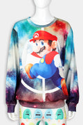 Women Loose Cartoon Comfortable Long Sleeve Sweatshirt