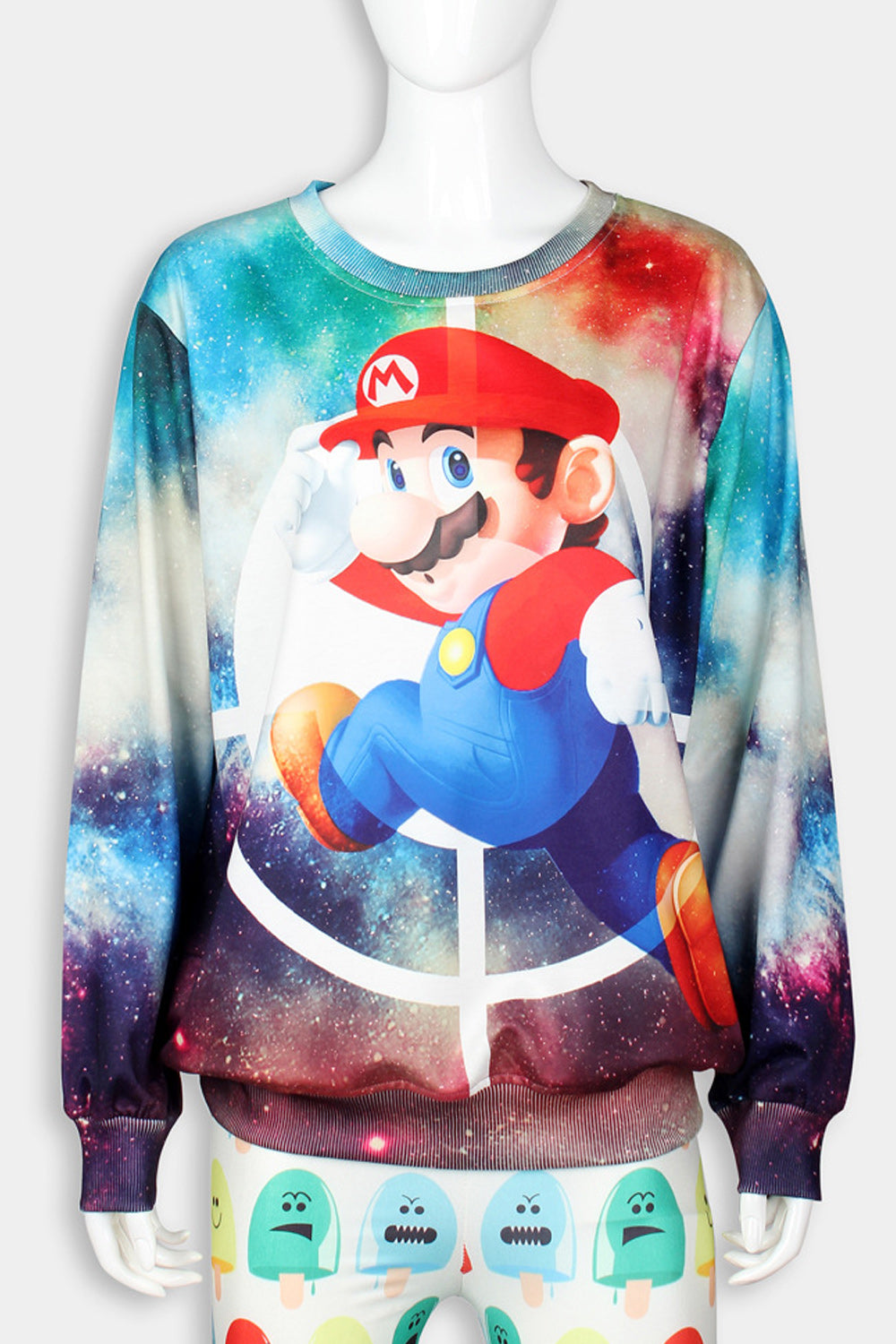 Women Loose Cartoon Comfortable Long Sleeve Sweatshirt