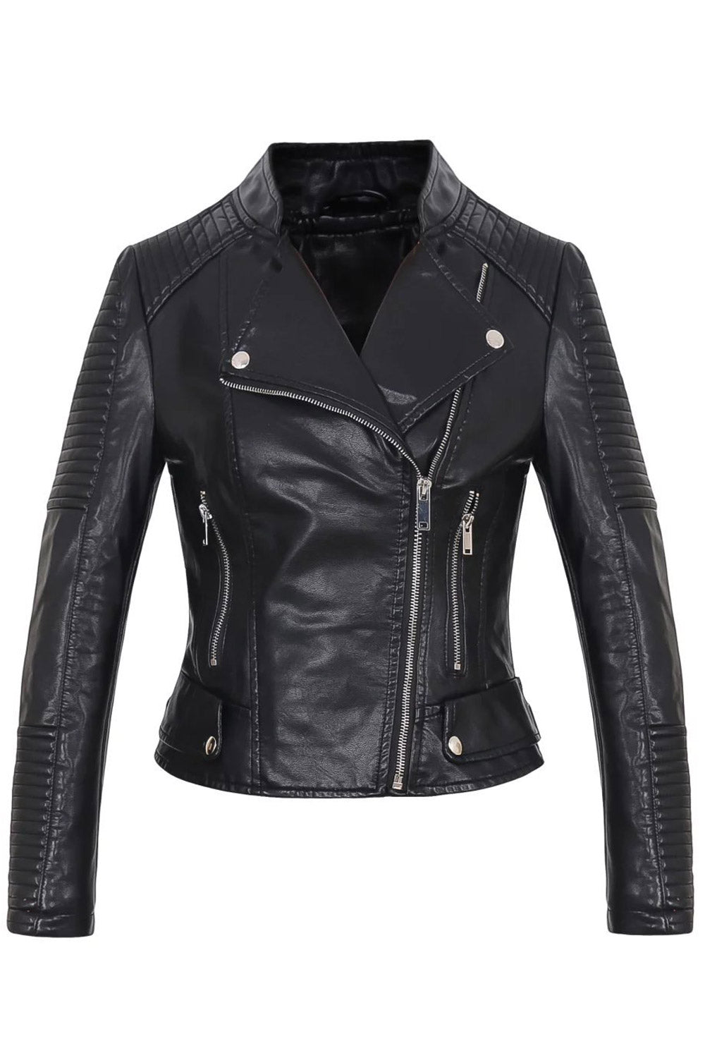 Women Stylish Biker Casual Leather Jacket