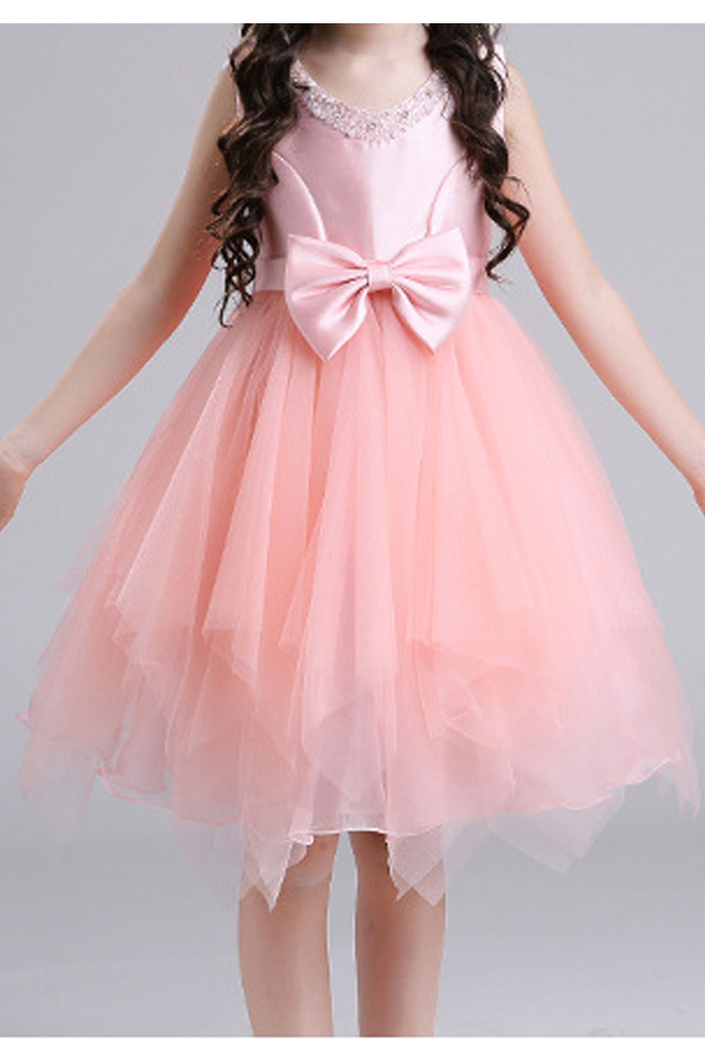 Kid Girl Beautiful Princess Style Wedding Dress