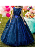 Kid Girl Styish Sequin Decorate Puffy Skirt Party Dress