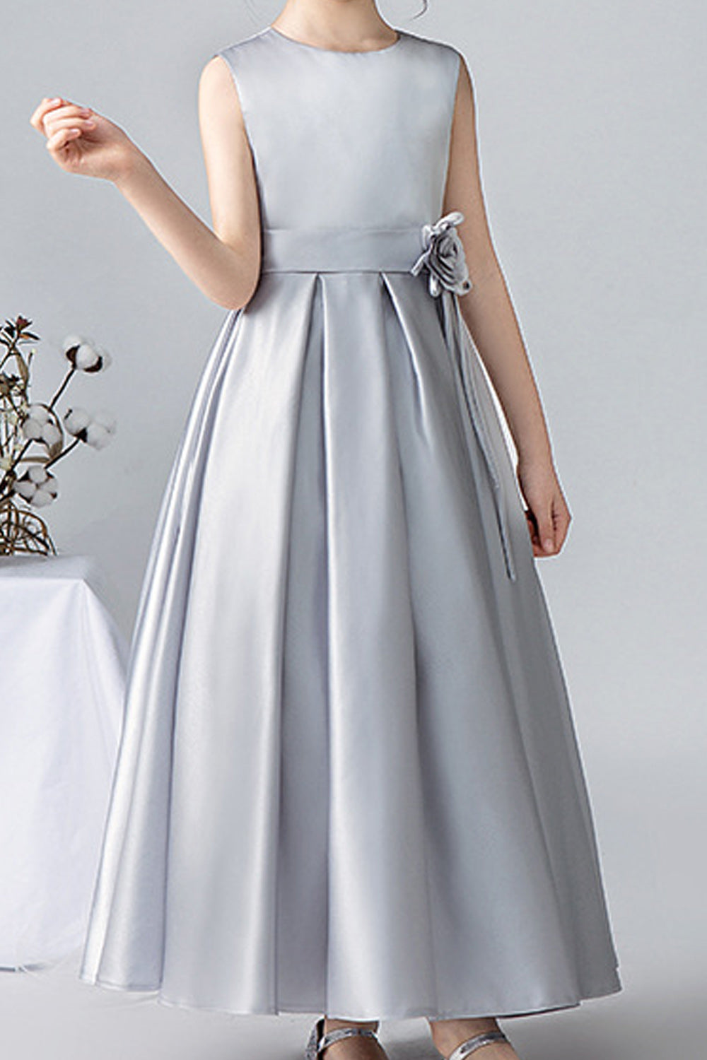 Kid Girl Elegant Solid Color Party Dress