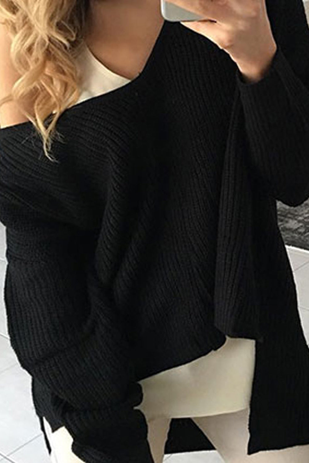 Women Classy Irregular Warm Sweater