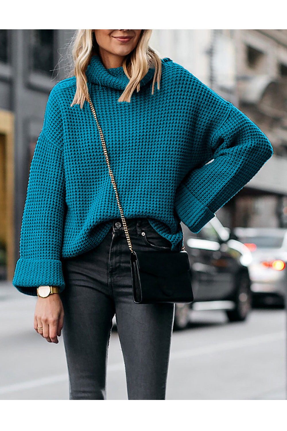 Women Classy Loose Fit Style Warm Sweater
