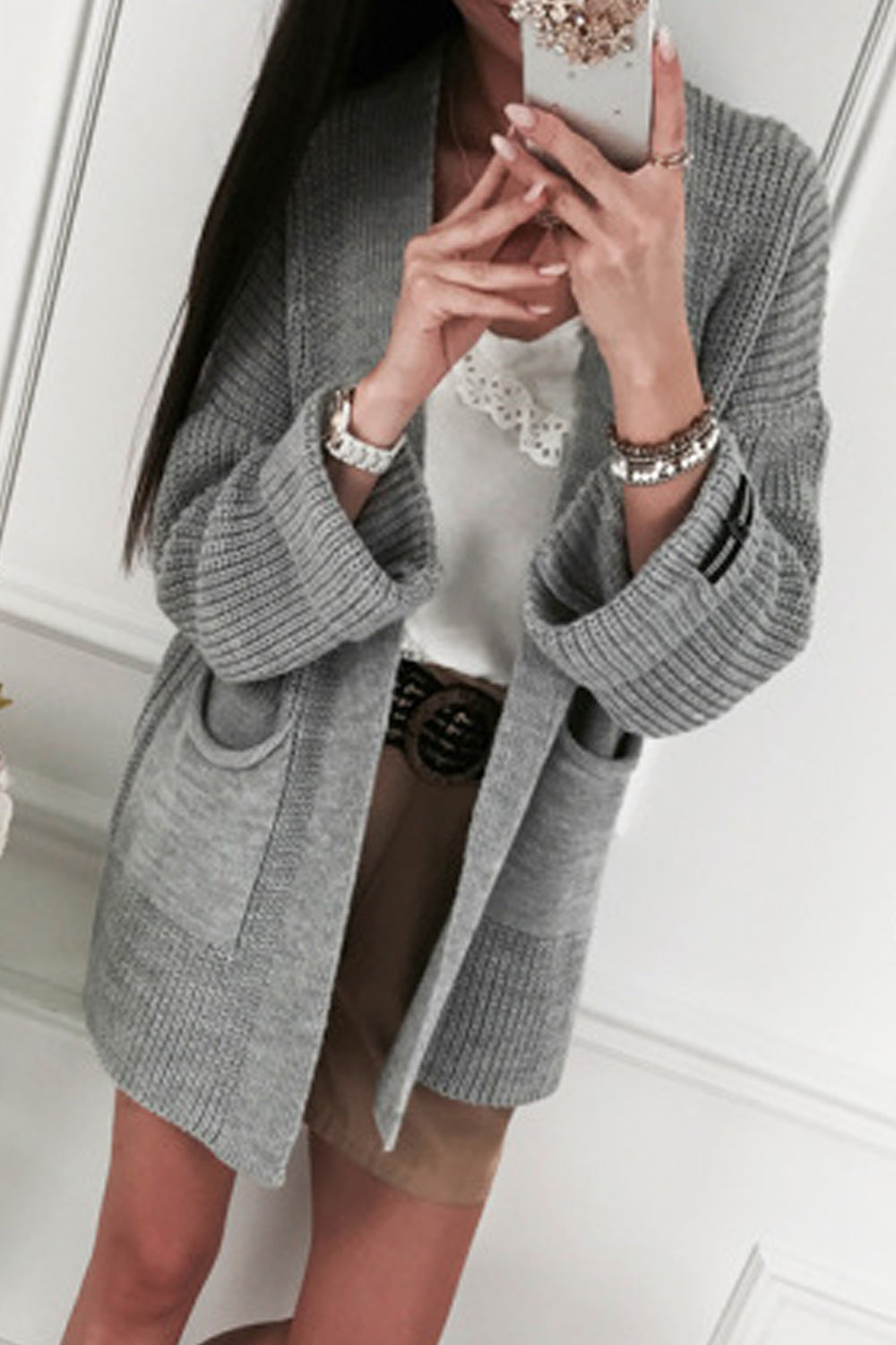 Women Lovely Long Sleeve Warm Cardigan