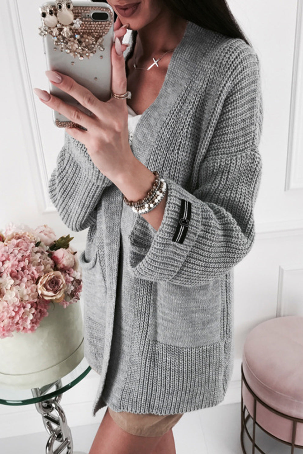 Women Lovely Long Sleeve Warm Cardigan