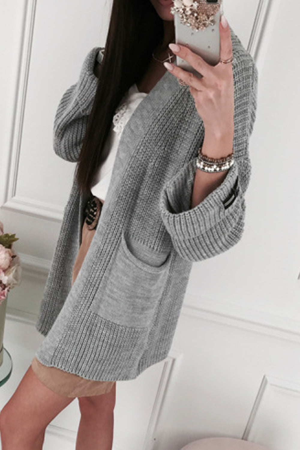 Women Lovely Long Sleeve Warm Cardigan