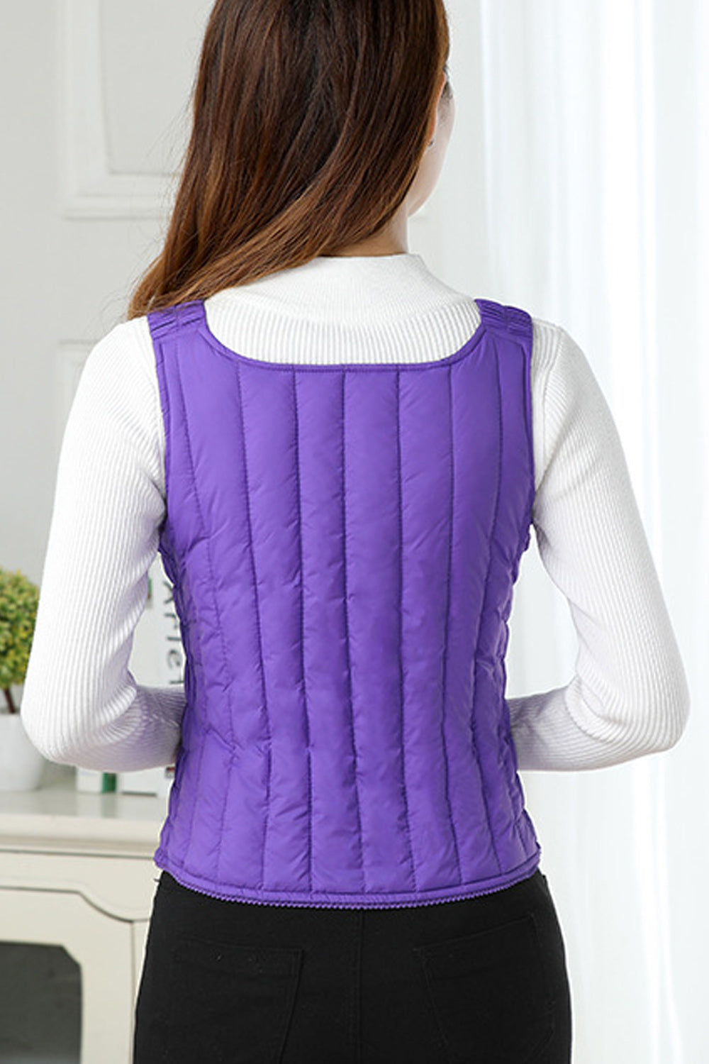 Women Lightweight Button Down Padded Vest
