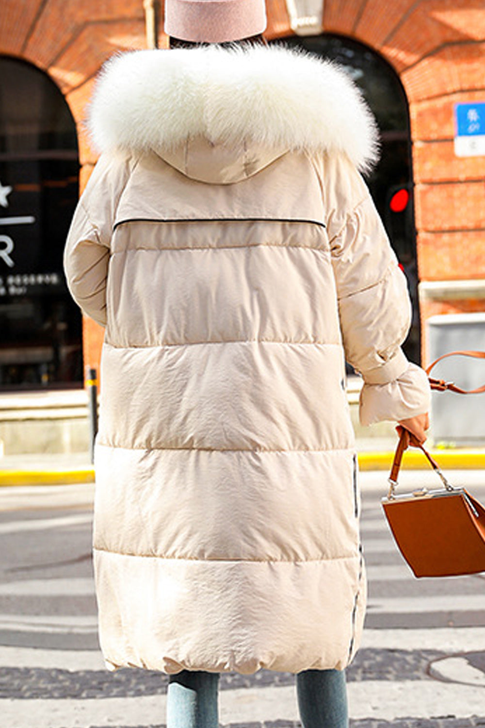 Women Warm Shell Padded Zip Out Winter Jacket