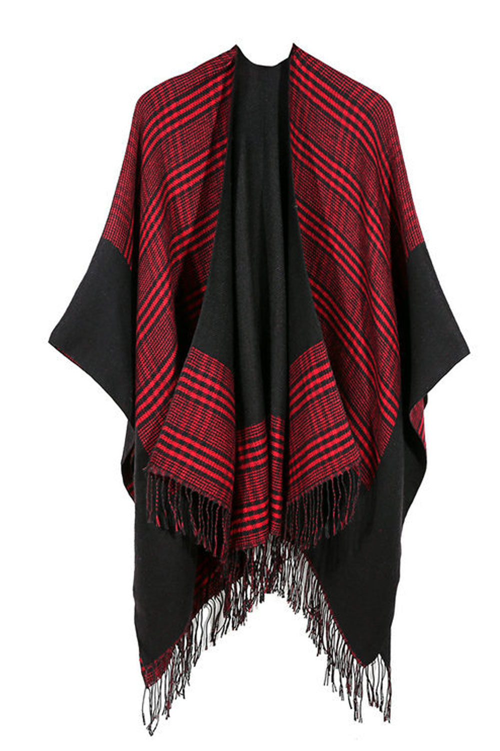 Women Fashion Lattice Pattern Warm & Thick Shawl