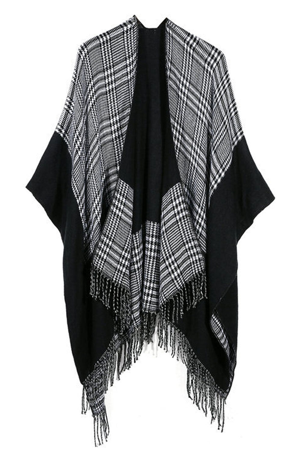 Women Fashion Lattice Pattern Warm & Thick Shawl