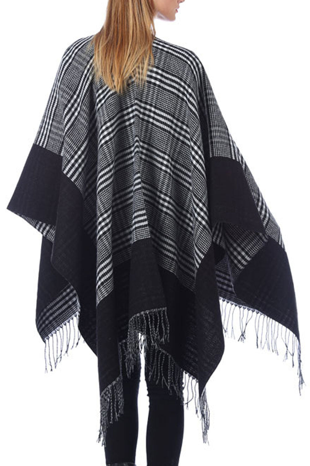 Women Fashion Lattice Pattern Warm & Thick Shawl