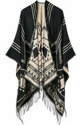 Women Thick & Warm Tassel Decorated Cashmere Shawl