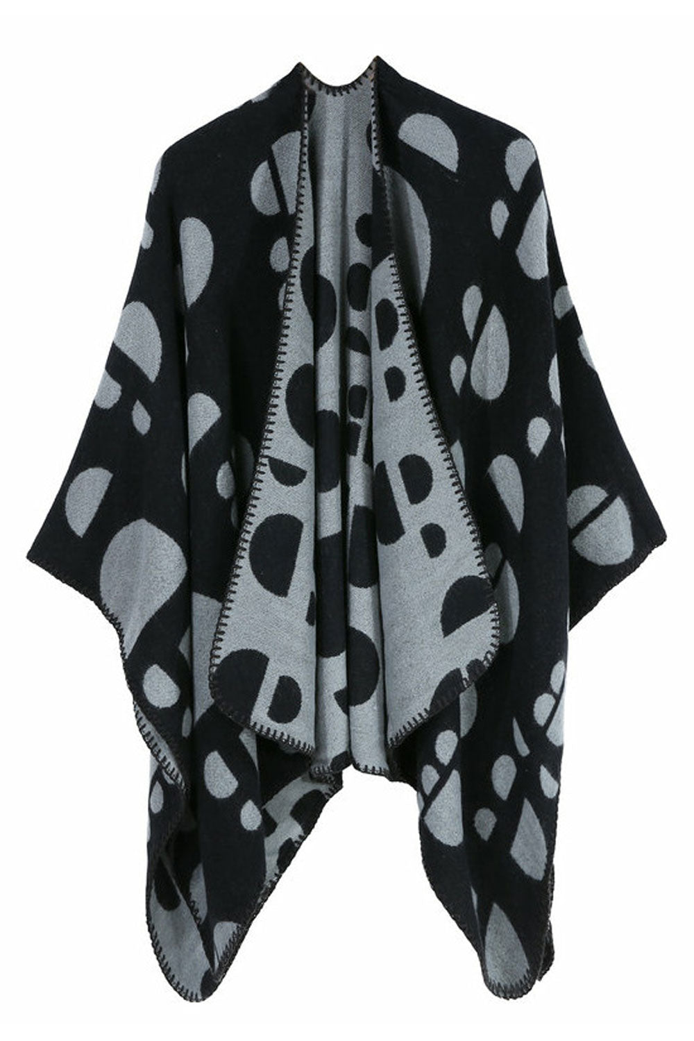Women Creative Footprint Warm Shawl