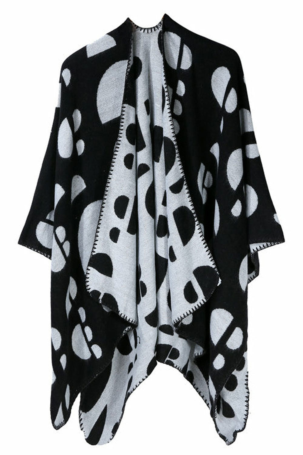 Women Creative Footprint Warm Shawl