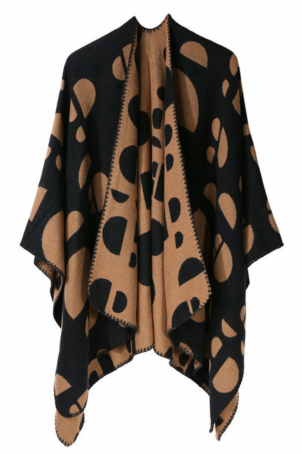 Women Creative Footprint Warm Shawl
