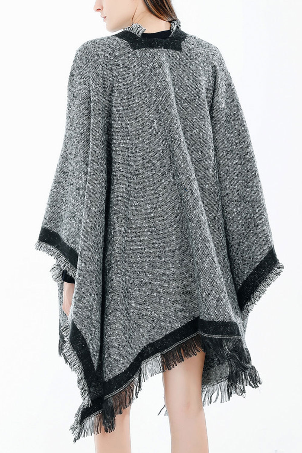 Women Windprooof & Breathable Leopard Pocket Warm Shawl