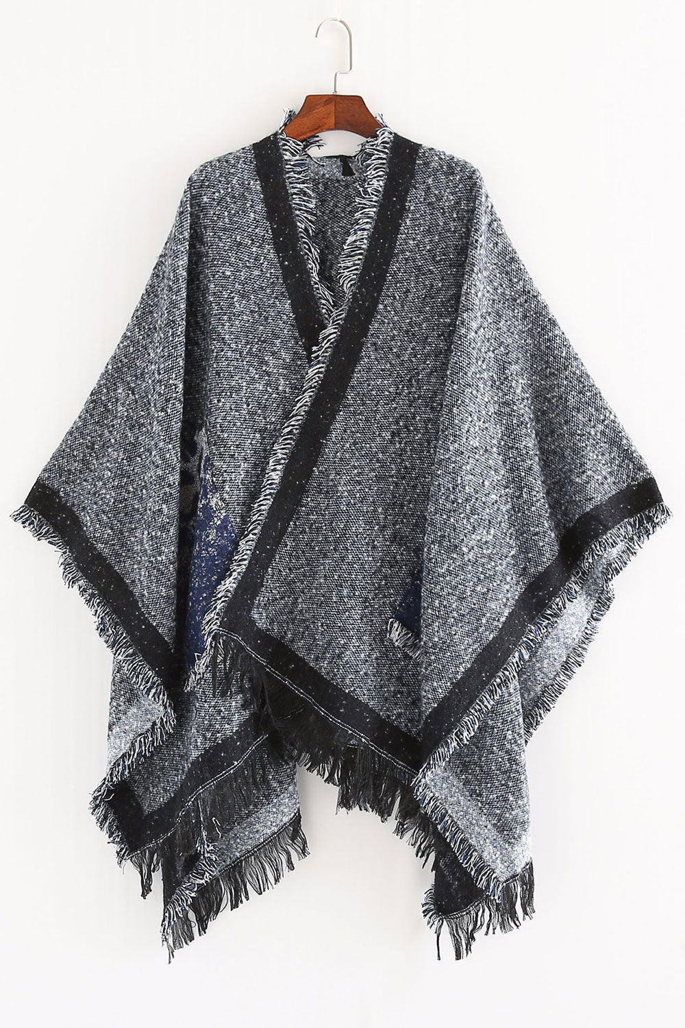 Women Windprooof & Breathable Leopard Pocket Warm Shawl