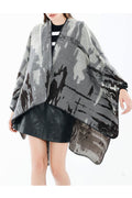 Women Camouflage Pattern Warm Thick Cashmere Shawl