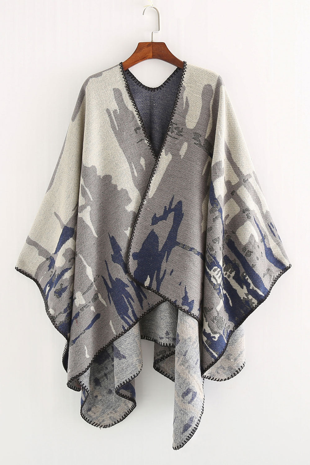 Women Camouflage Pattern Warm Thick Cashmere Shawl
