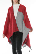 Women Dazzling Contrast Color Warm & Thick Shawl