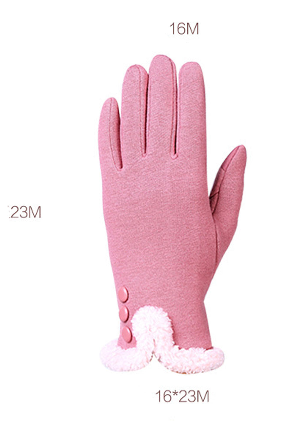 Women Fashion Silk Ribbon Lace Decorated Warm Cotton Gloves