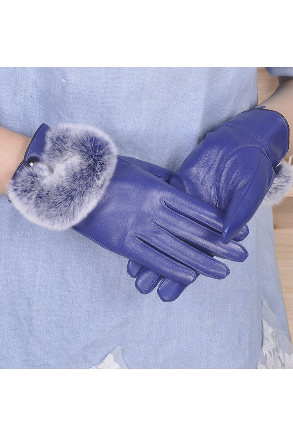 Women Casual Solid Color Thick & Warm Gloves