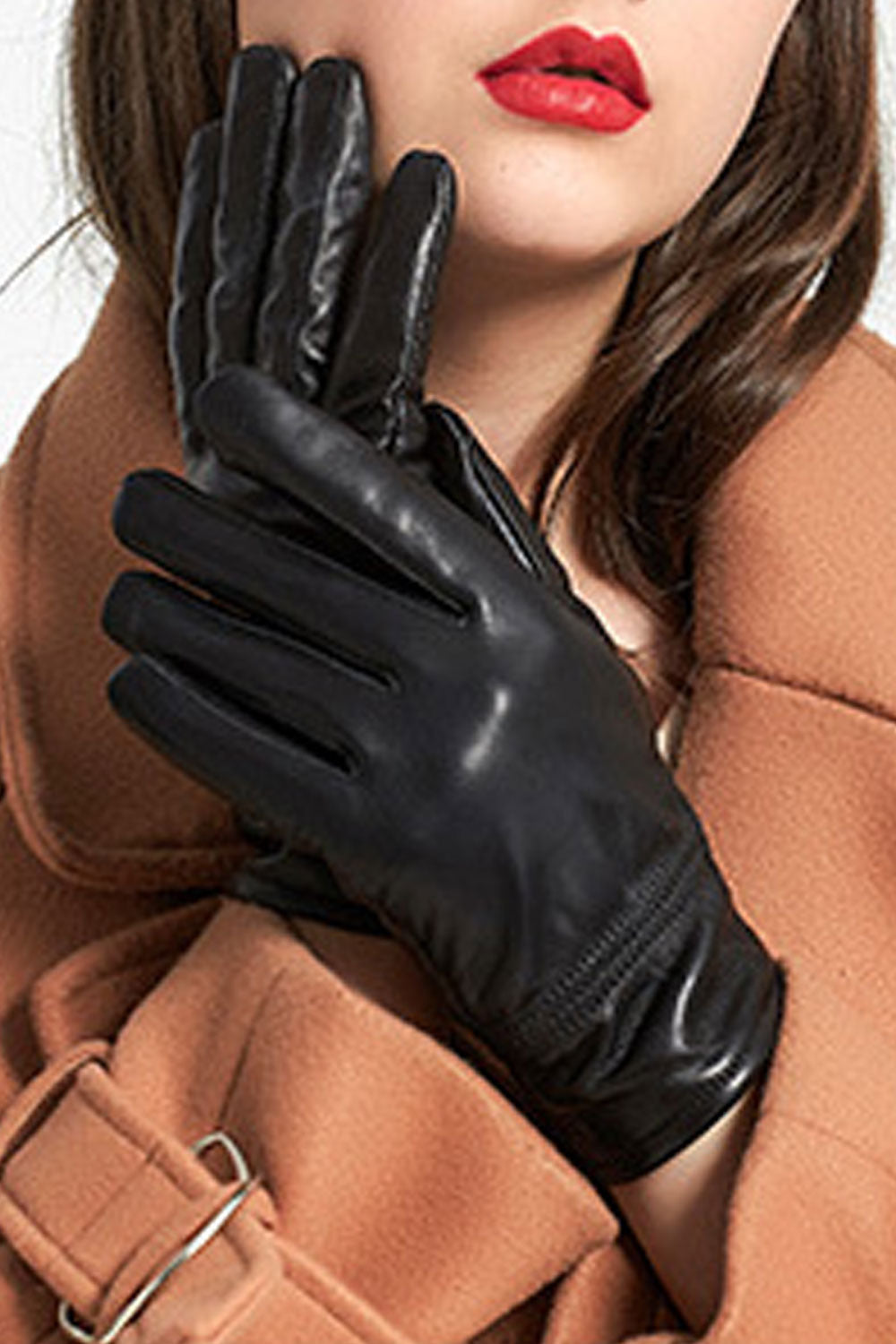 Women Comfortable Thick & Warm Solid Color Gloves