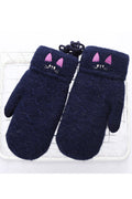 Women Classy Windbreaker Solid Colored Winter Gloves