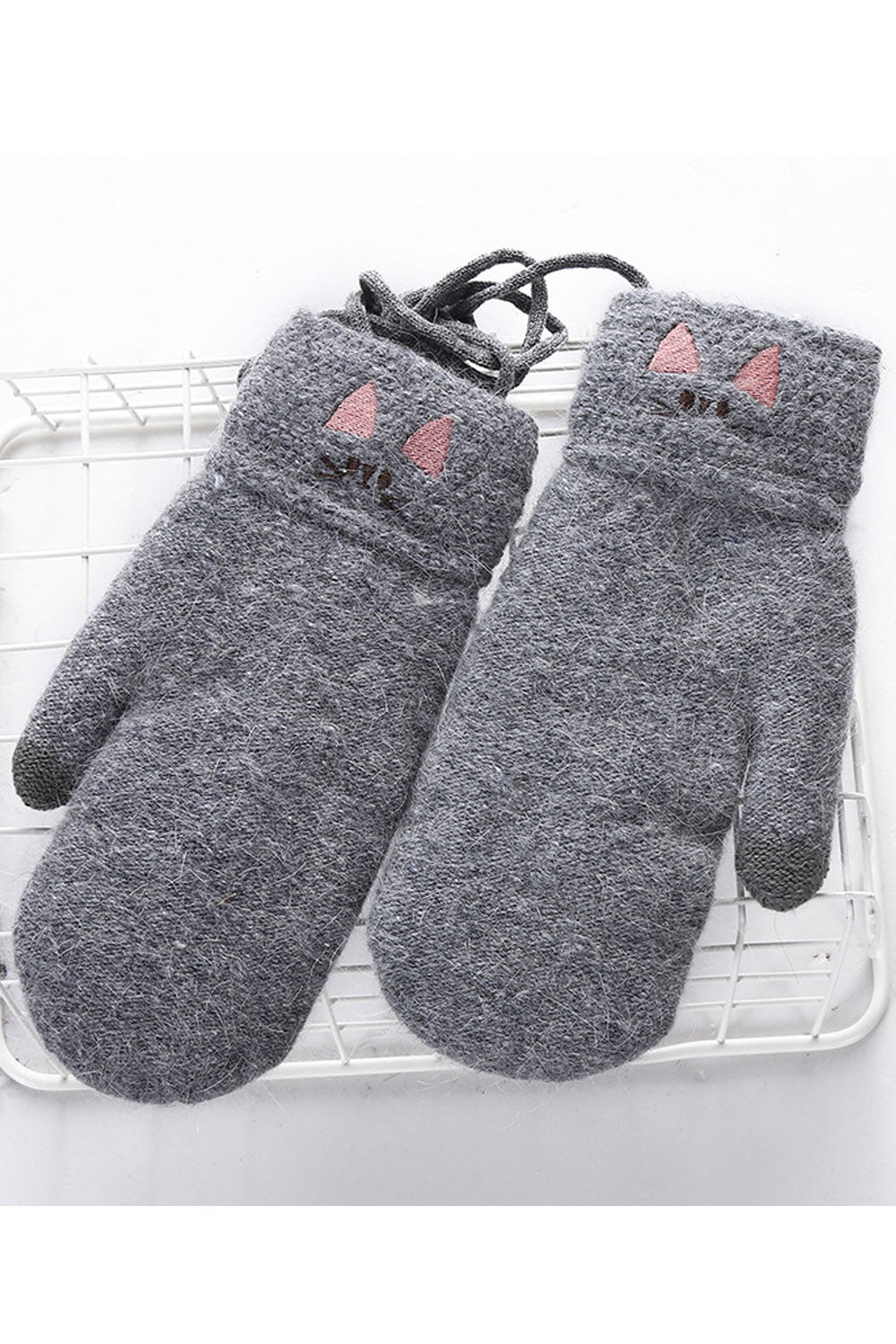 Women Classy Windbreaker Solid Colored Winter Gloves