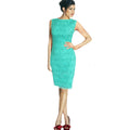 Women's Summer Lace Sleeveless Pencil Style Dress