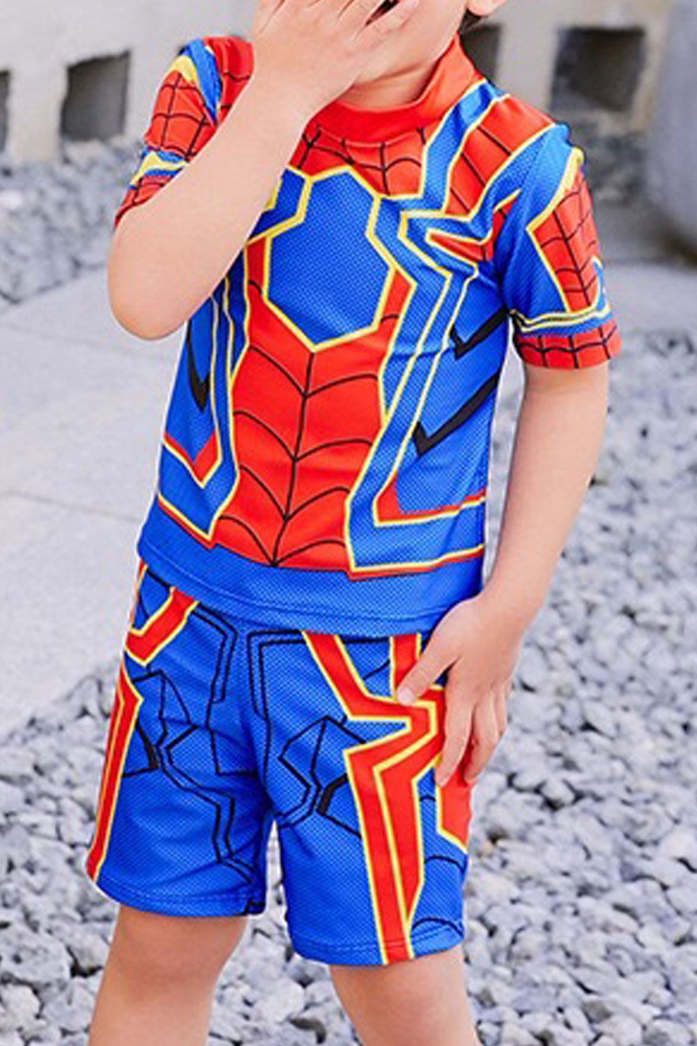 Toddler Boys Spiderman Beach Swimwear