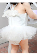 Kids Girls Fake Fancy Wings Cute Swimwear